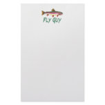 Rainbow Trout Fly Fishing Stationery Paper
