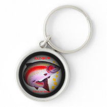 Rainbow trout　< Rainbow trout >!  JAPAN ART HOKKAI Keychains