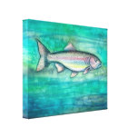 Rainbow Trout Wall Art Canvas Stretched Canvas Prints