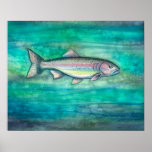 Rainbow Trout Watercolor Print by Molly Harrison Rainbow Trout Watercolor Print by Molly Harrison