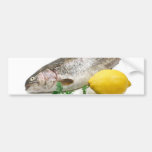 rainbow trout with lemon and parsley bumper stickers
