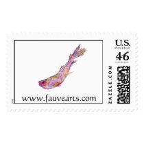 Rainbow Trout, www.FauveArts.com postage