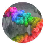 Rainbow Tulips flooded JT stickers
