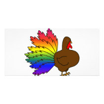 Rainbow Turkey photo cards