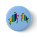 Rainbow Turtles Button