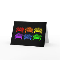Rainbow Turtles Card