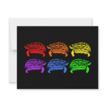 Rainbow Turtles Custom Invite