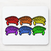 Rainbow Turtles Mouse Pad