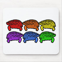 Rainbow Turtles Mouse Pad