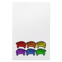 Rainbow Turtles Stationery Design