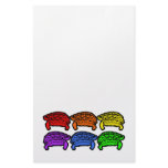 Rainbow Turtles Stationery Design
