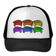 Rainbow Turtles Trucker Hats