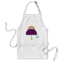 rainbow umbrella drop rain aprons by anacletocold rainbow umbrella drop rain aprons