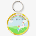 Rainbow Unicorn Keychain