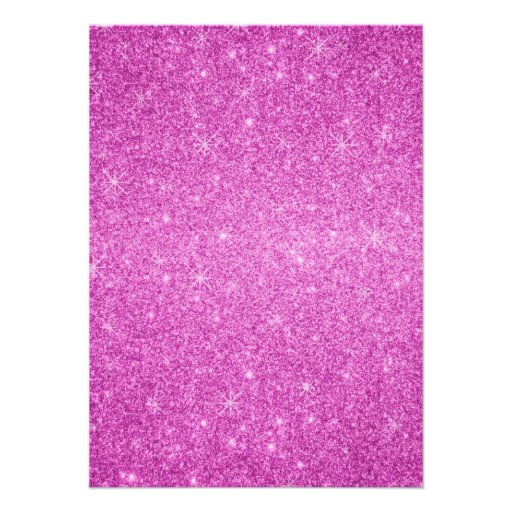 Rainbow unicorn pink glitter invitation