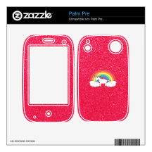 Rainbow unicorn pink glitter palm pre decals