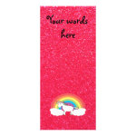 Rainbow unicorn pink glitter rack cards Rainbow unicorn pink glitter rack cards