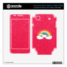 Rainbow unicorn pink glitter samsung vibrant skins