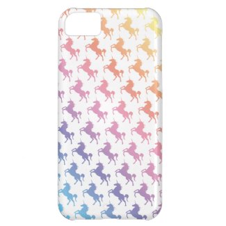 Rainbow Unicorns Case For iPhone 5C