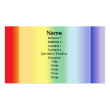 Rainbow v1 business card template