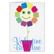 Rainbow  Valentine card