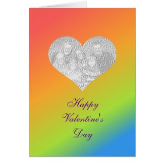 Rainbow Valentine Greeting Card