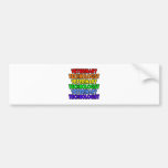 Rainbow Veterinary Technologist Bumper Stickers
