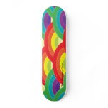 Rainbow w/Paint Daubs & Sparkle Skateboard