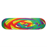 Rainbow w/Polar Coordinates Skateboard