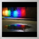 Rainbow wall print