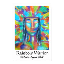 "Rainbow Warrior" Poster posters by Victoriart "Rainbow Warrior" Poster posters