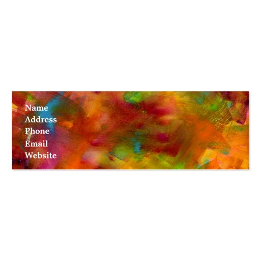 Rainbow Watercolor Business Card (front side)