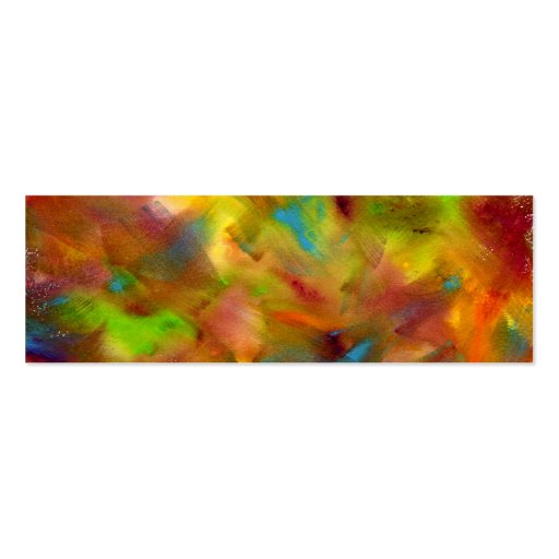 Rainbow Watercolor Business Card (back side)