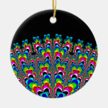 Rainbow Waterfall - Fractal Art Ornament