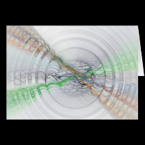 rainbow wave blank greeting cards