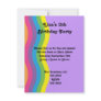 Rainbow Wave Personalized Invite
