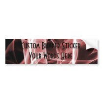 Rainbow Waves 2 Red bumper stickers by VoXeeD Rainbow Waves 2 Red bumper stickers
