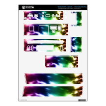 Rainbow Waves Decals For Nintendo Wii