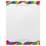 Rainbow Waves Letterhead