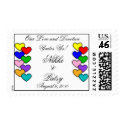 Rainbow Wedding postage