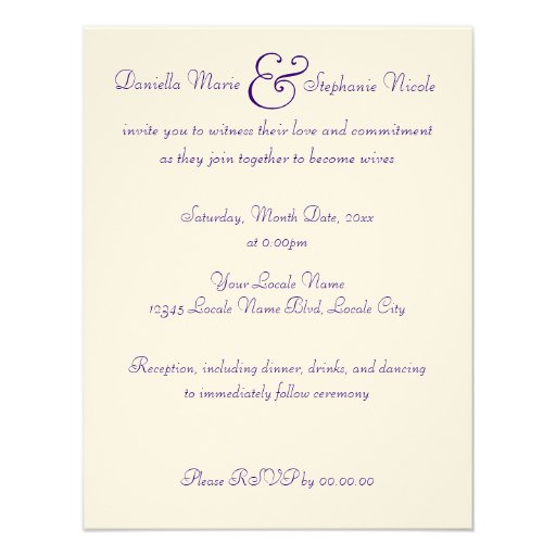 Rainbow Wedding Swirl Announcements