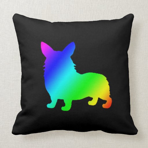 corgi throw pillow