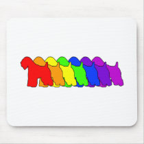 Rainbow Wheaten mousepads