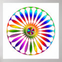 Rainbow Wheel posters
