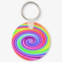 Rainbow Whirl keychains