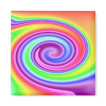 Rainbow Whirl magnets