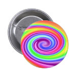 Rainbow Whirl Pinback Button