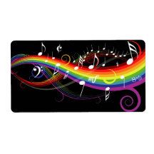 Rainbow White Music Notes Labels