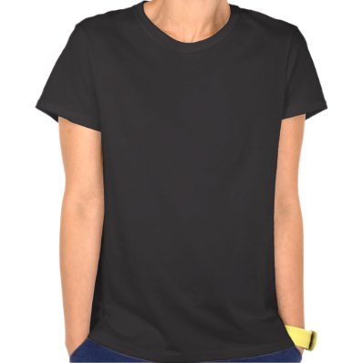 Rainbow White Music Notes on Black Tshirts