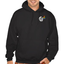 Rainbow White Skull 2-Sided Dark Hoodies